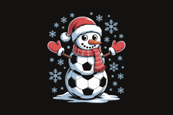A Cheerful Soccer Snowman for Holiday Embroidery Projects