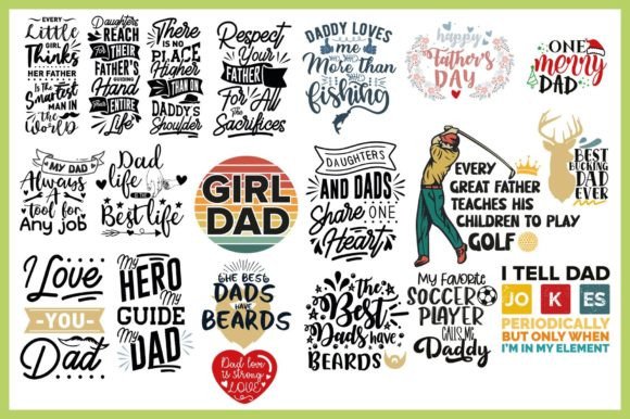 A Crafts Seller's Review of 20 Fathers Day Graphics Bundle