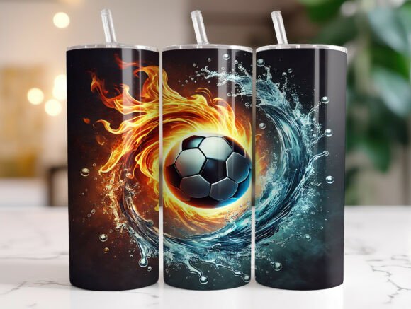 A Design Review: The Fire and Ice Soccer Ball Tumbler Wrap