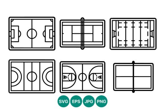 A Designer's Review: Vector Sports Courts for Local Branding