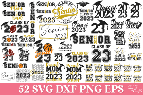 A Designer’s Review: The Senior Class of 2023 SVG Bundle for Graphics & Crafts