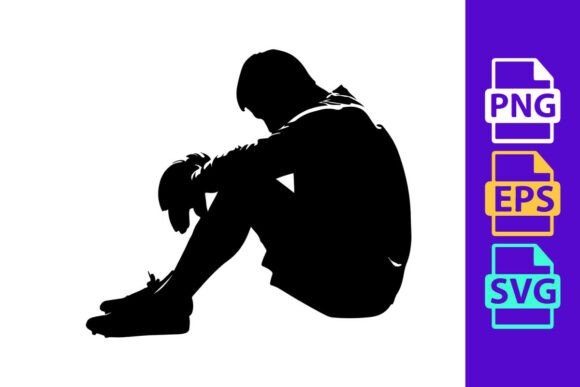 A Football Silhouette Clipart for Modern Graphics & Illustrations