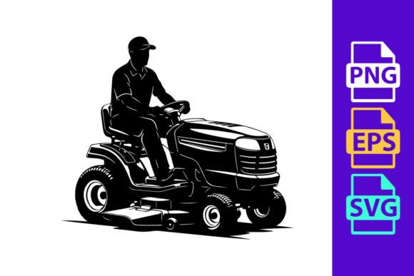 A Lawn Mower Graphic for Small Business Branding