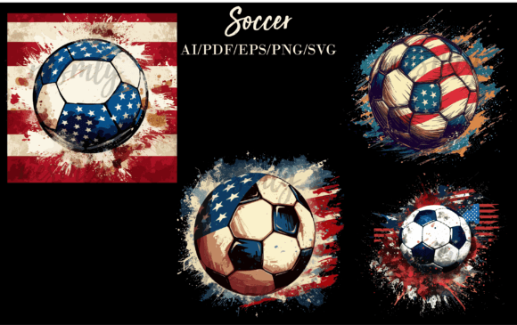 A Patriotic Soccer Bundle: Essential Graphics for Crafting