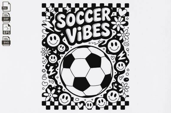 A Retro Soccer SVG Design for Crafters and Graphic Artists