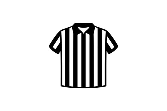 A Striking Striped Referee Jersey Icon for Crafts & Graphics