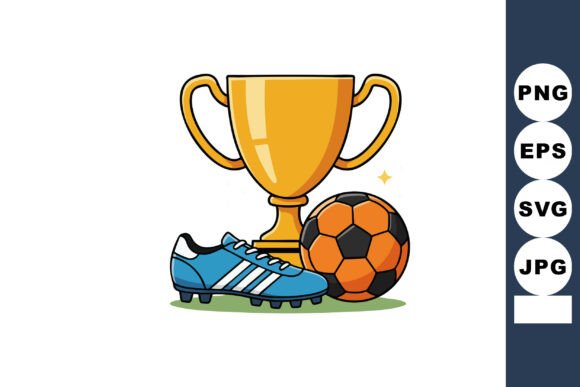 A Winning Trophy Graphic for Local Business Illustrations