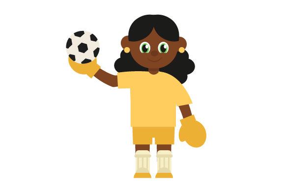 Crafting Sports Content with a Soccer Goalie Graphic Asset