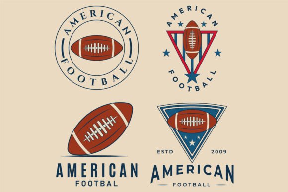 Evaluating the American Football Logo Emblem Ball for Embroidery