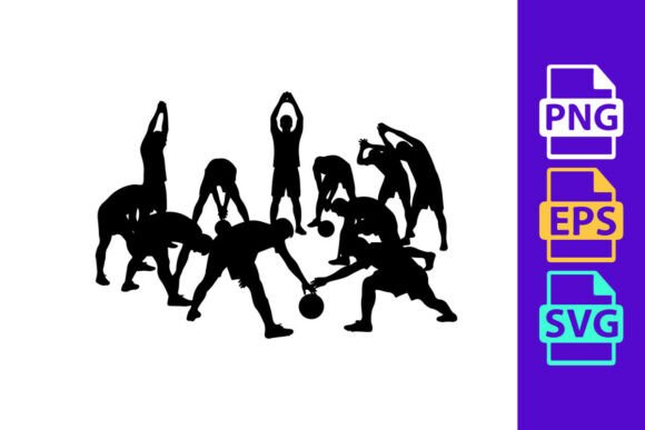 Football Silhouette Graphics for Dynamic Brand Illustrations