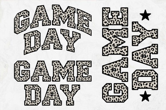 Leopard Game Day Graphics for Craft-Driven Small Business Branding