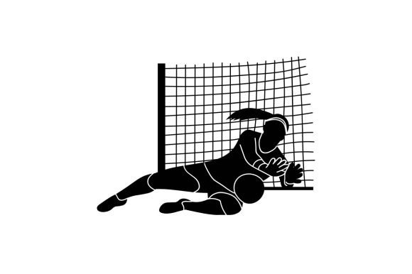 Silhouette Craft for Sports Fans: Soccer Goalkeeper Asset